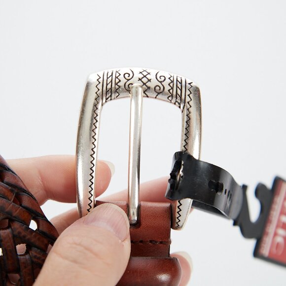 Relic Brown Braided Leather Belt NEW Size 1X - Picture 4 of 5